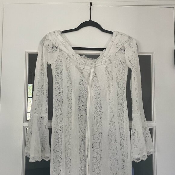 Maternity Lace Maxi Dress - Picture 11 of 13